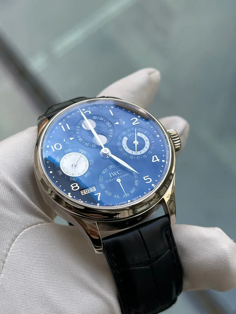 White Gold Blue Dial